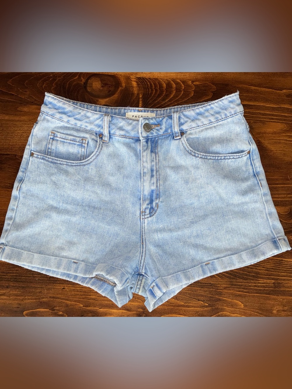 PacSun Light Wash Denim Shorts